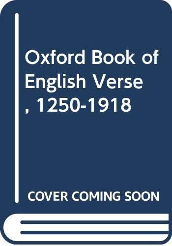 Oxford Book of English Verse, 1250-1918