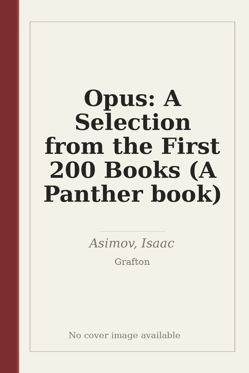 Opus: A Selection from the First 200 Books (A Panther book) - no cover image available