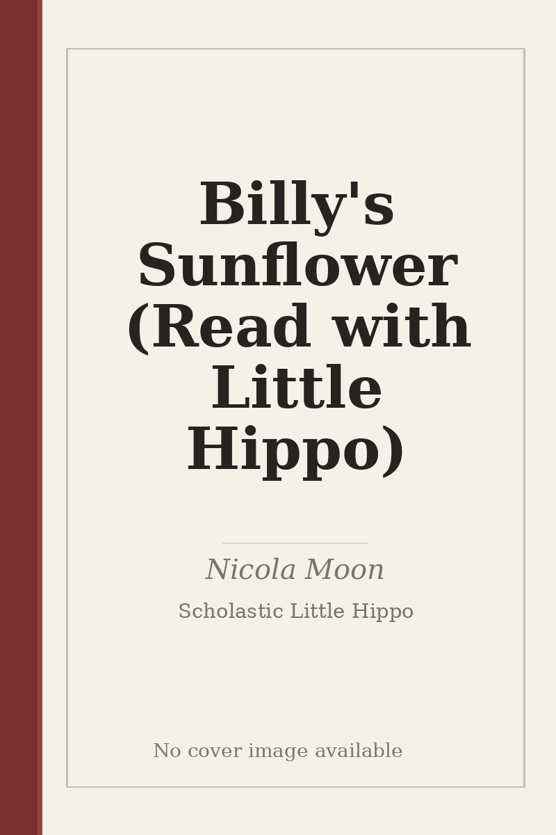 Billy's Sunflower (Read with Little Hippo) - no cover image available