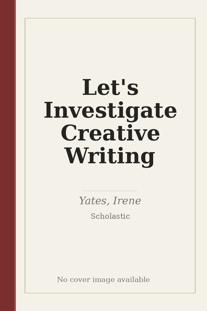 Let's Investigate Creative Writing - no cover image available