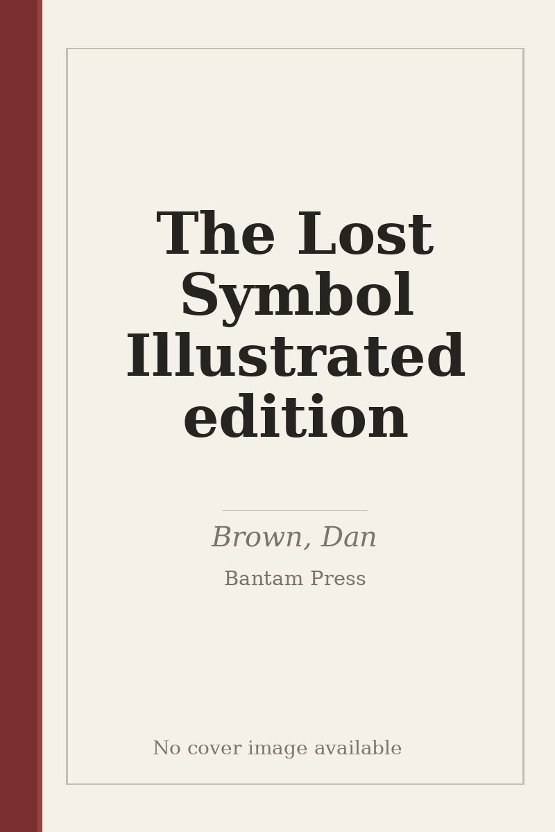 The Lost Symbol Illustrated edition - no cover image available