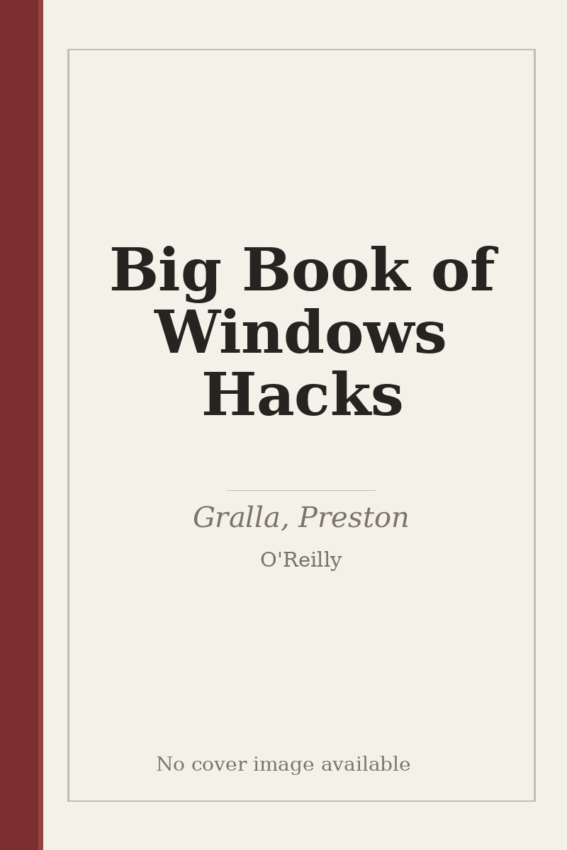Big Book of Windows Hacks - no cover image available