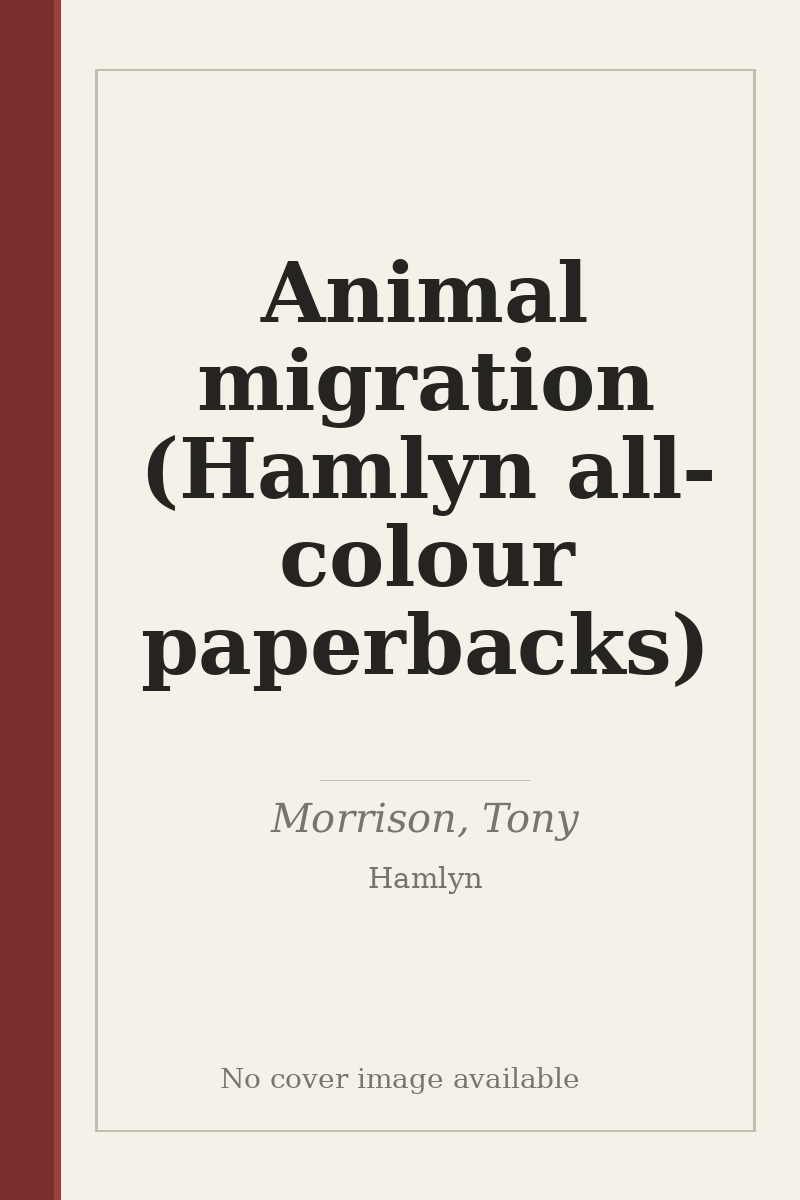 Animal migration (Hamlyn all-colour paperbacks) - no cover image available