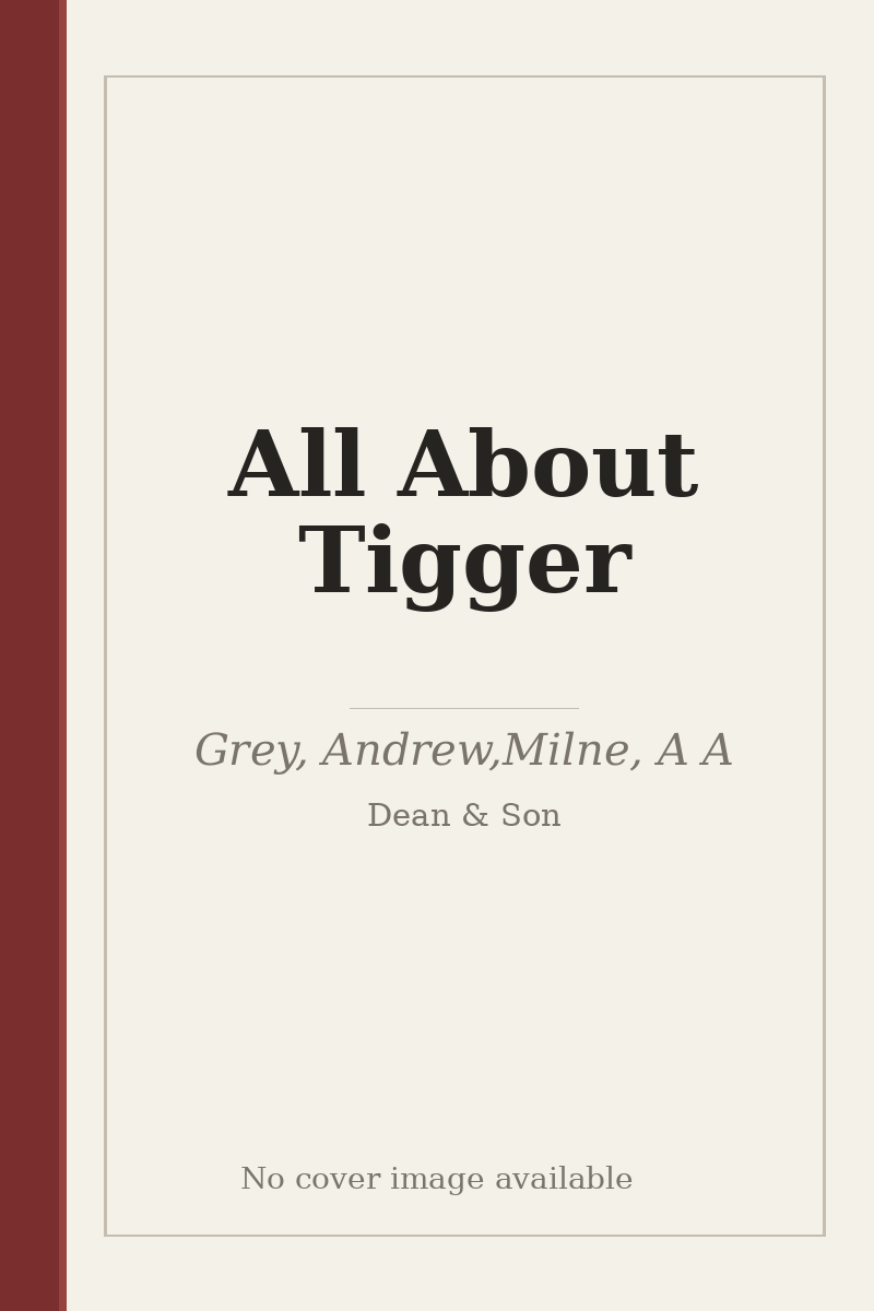All About Tigger - no cover image available