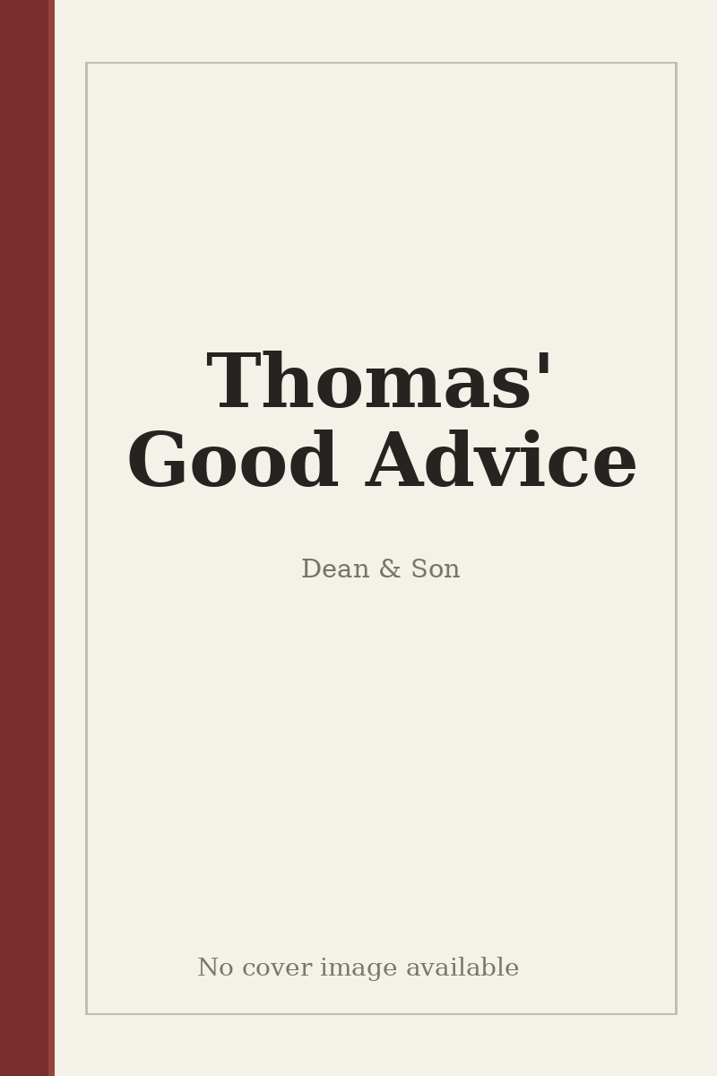 Thomas' Good Advice - no cover image available