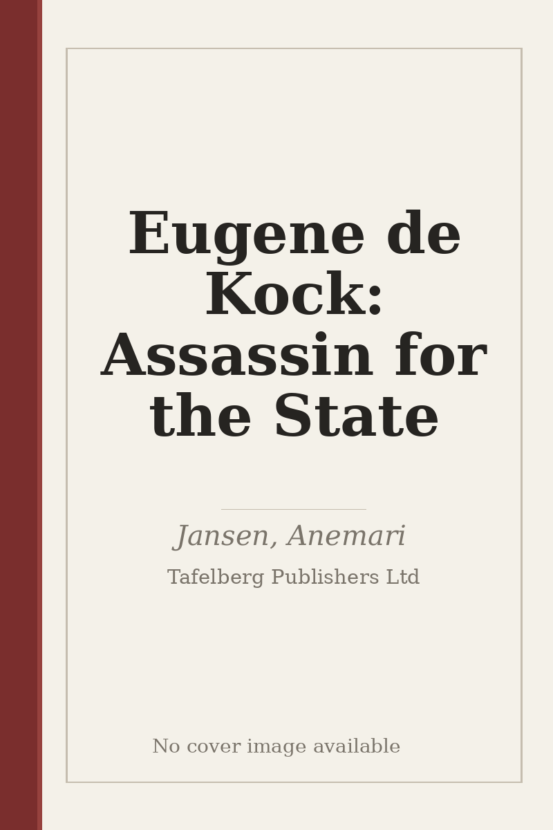 Eugene de Kock: Assassin for the State - no cover image available