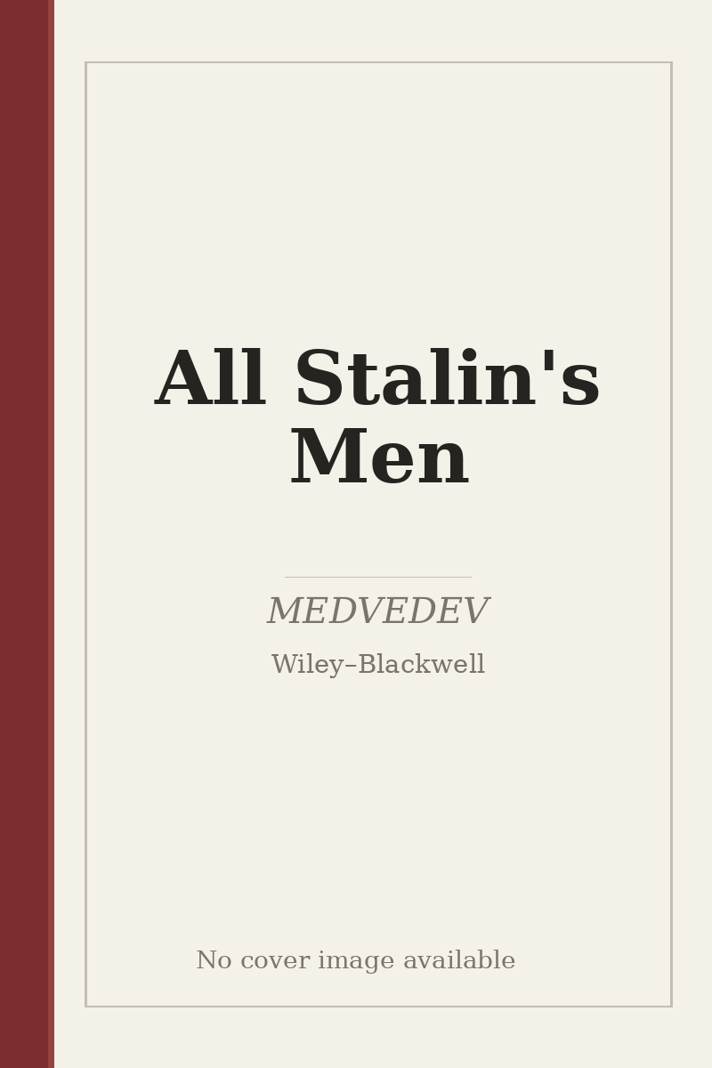 All Stalin's Men - no cover image available