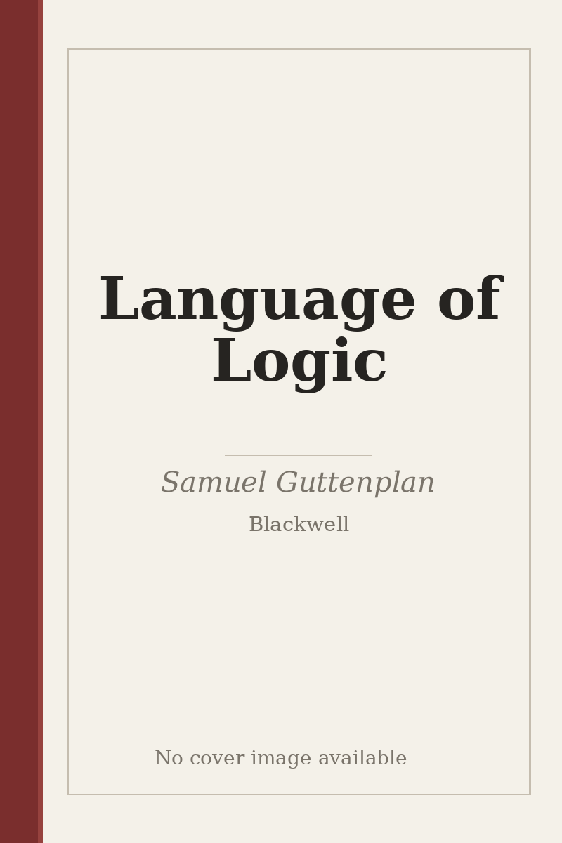 Language of Logic - no cover image available