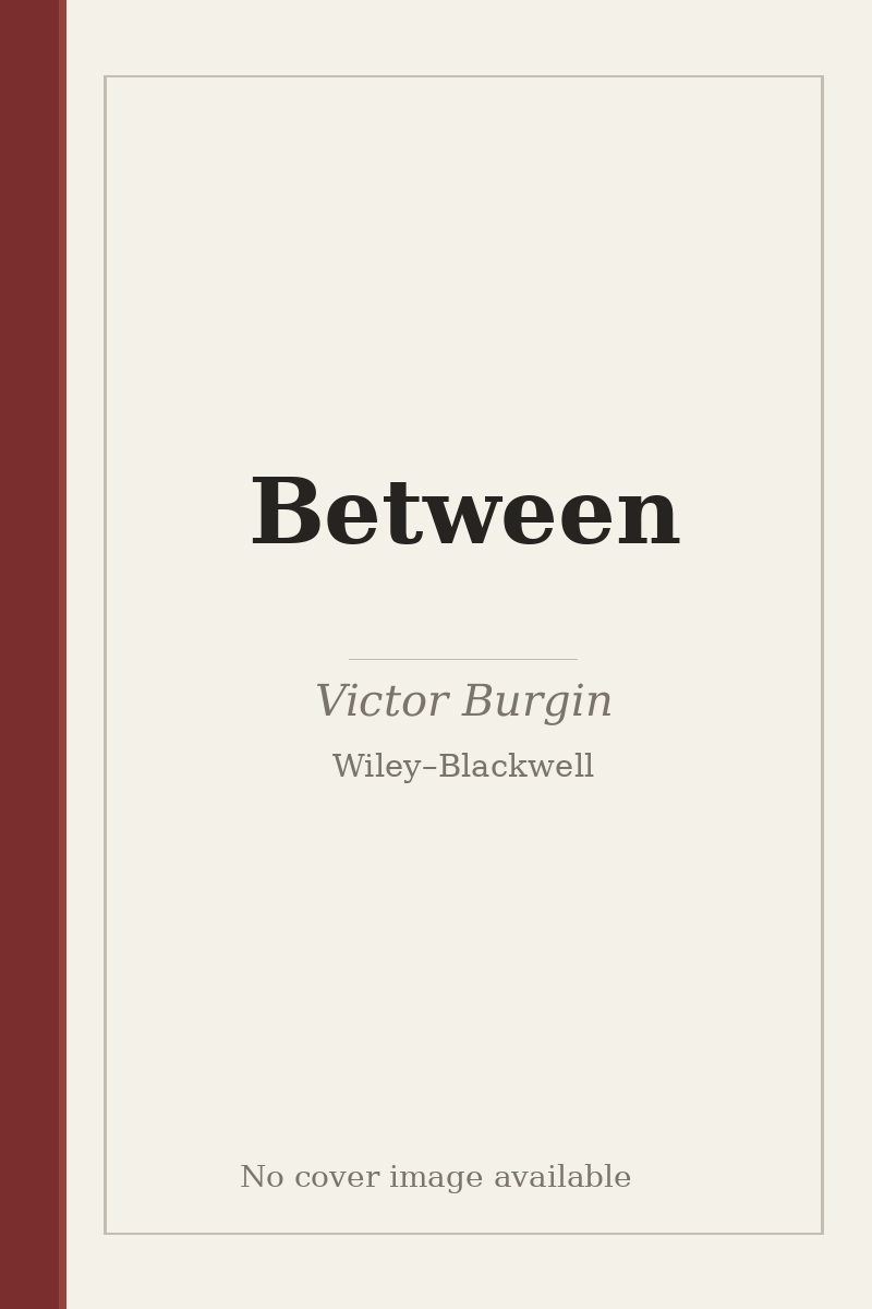 Between - no cover image available