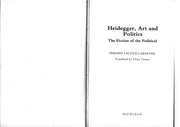 Heidegger, Art and Politics: The Fiction of the Political