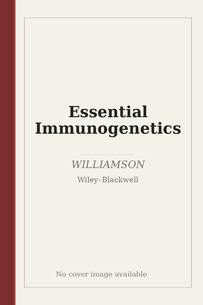 Essential Immunogenetics - no cover image available