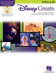 Disney Greats: Cello - Sheet Music, Online Audio (Includes Online Access Code): Instrumental Play-Along - Cello (Hal Leonard Instrumental Play-Along)