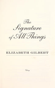 The Signature of All Things