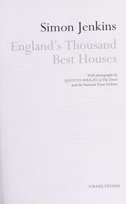 England's Thousand Best Houses
