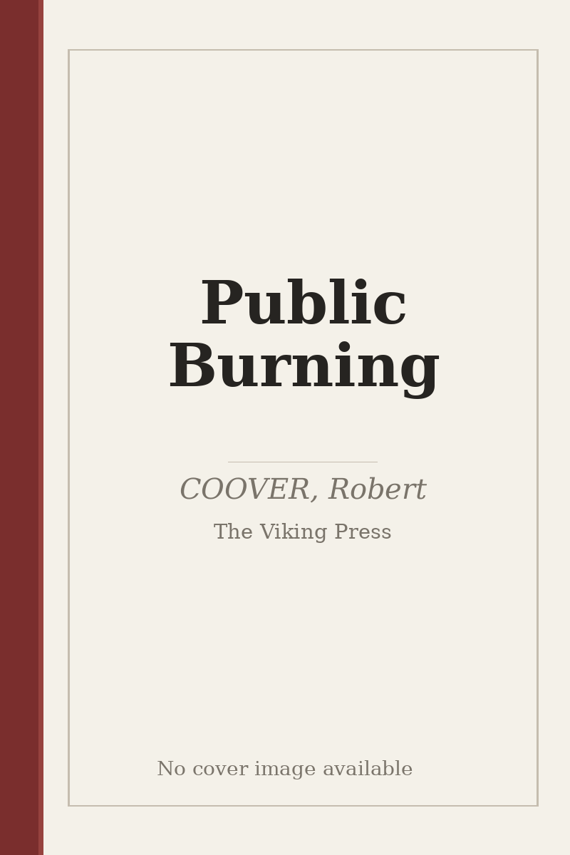 Public Burning - no cover image available