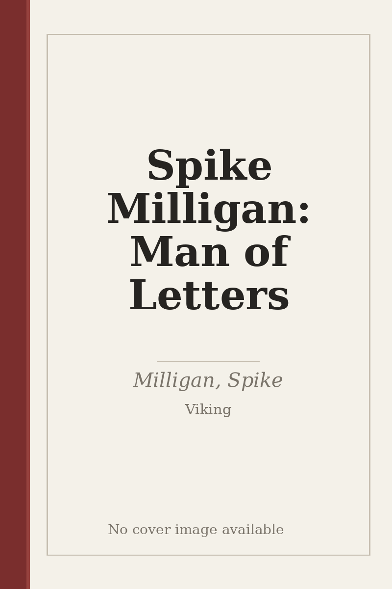 Spike Milligan: Man of Letters - no cover image available