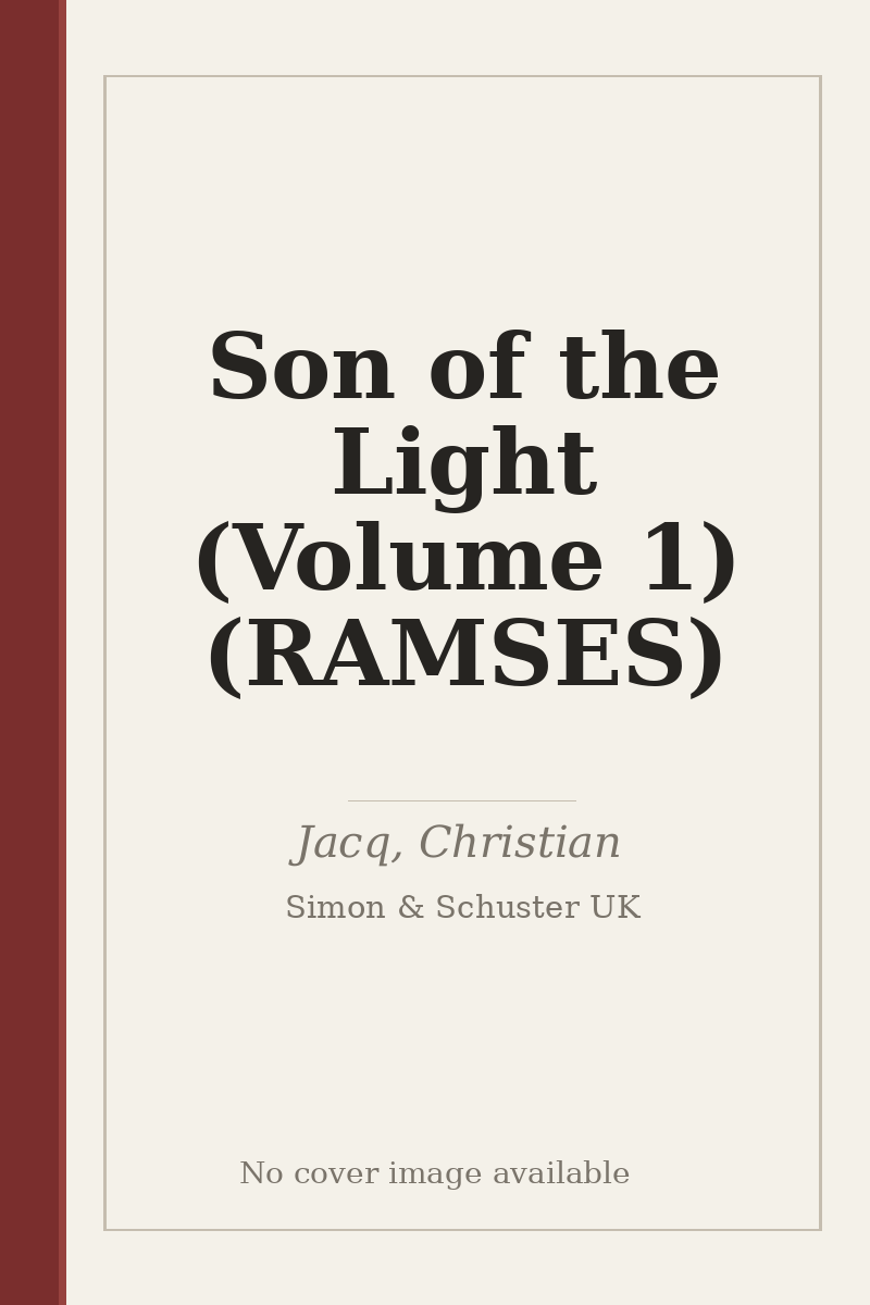 Son of the Light (Volume 1) (RAMSES) - no cover image available