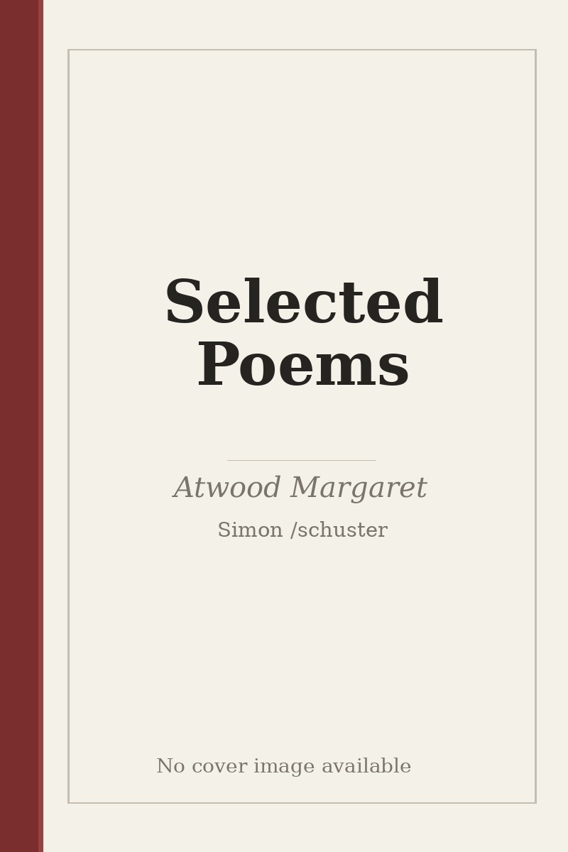 Selected Poems - no cover image available
