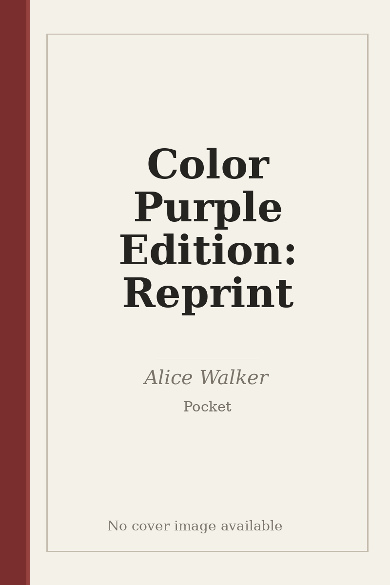 Color Purple Edition: Reprint - no cover image available