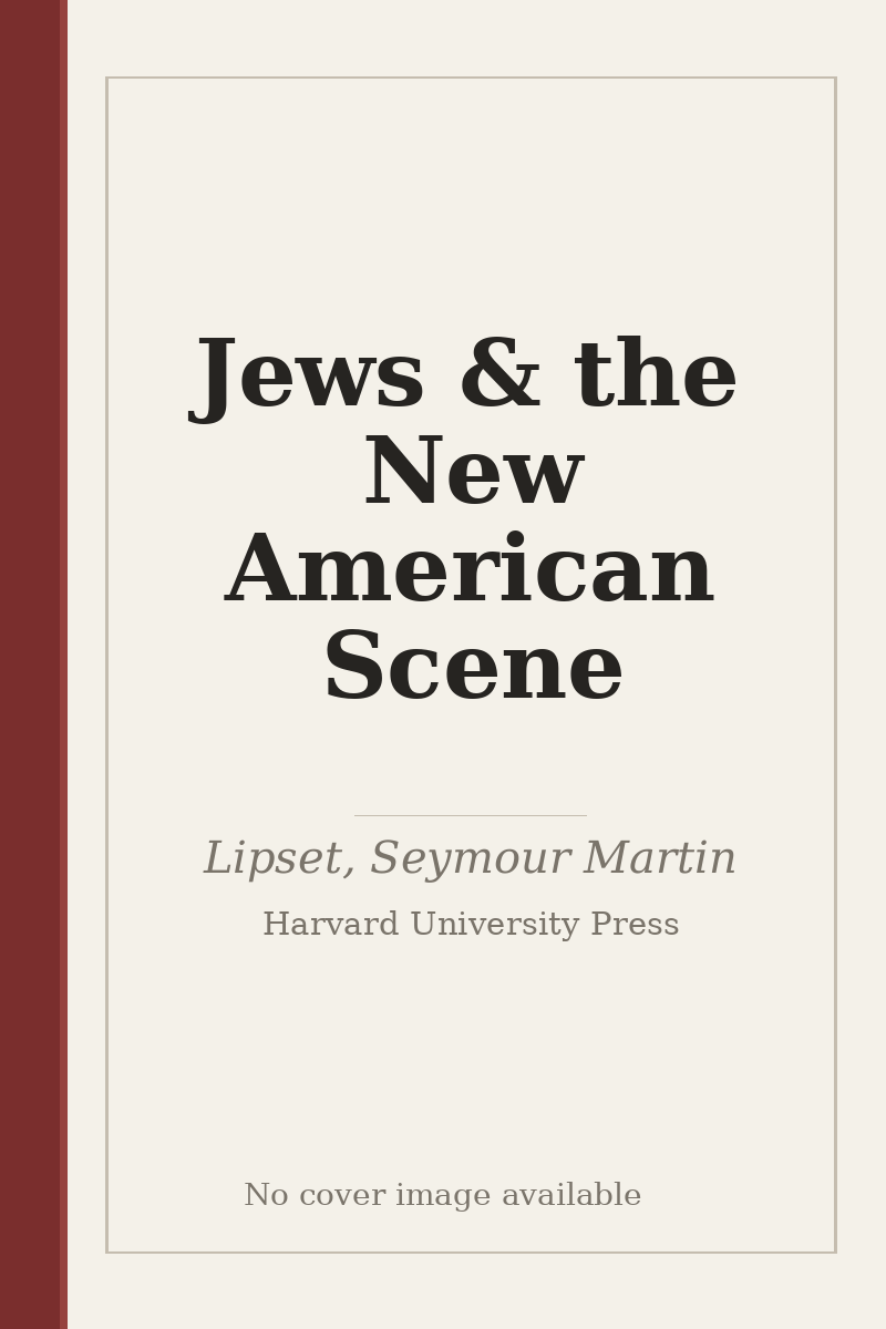 Jews & the New American Scene - no cover image available