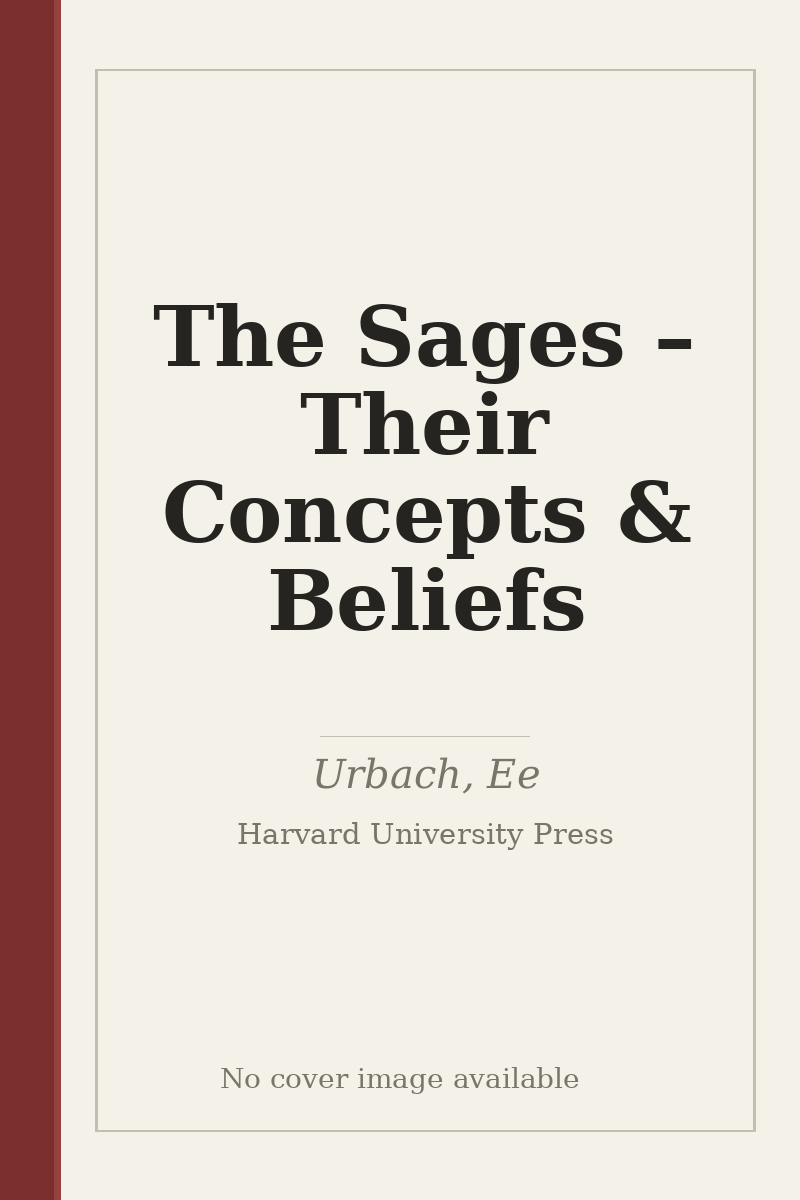 The Sages – Their Concepts & Beliefs - no cover image available