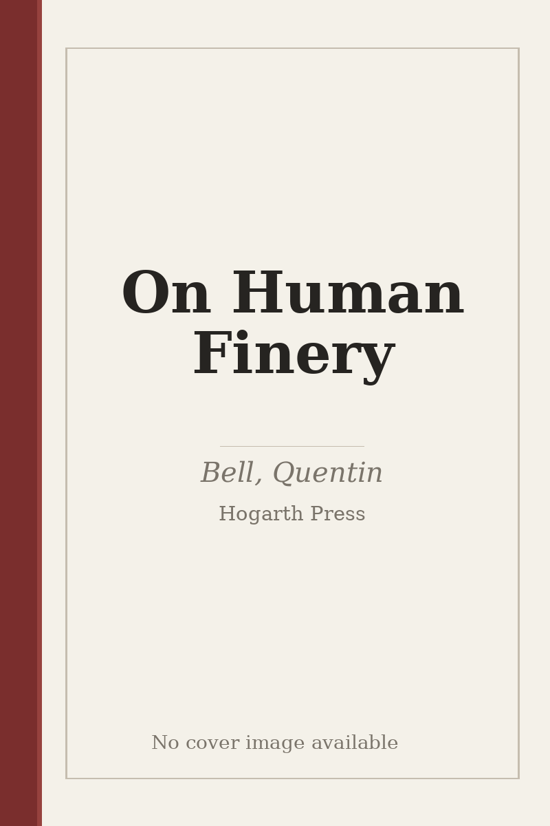 On Human Finery - no cover image available