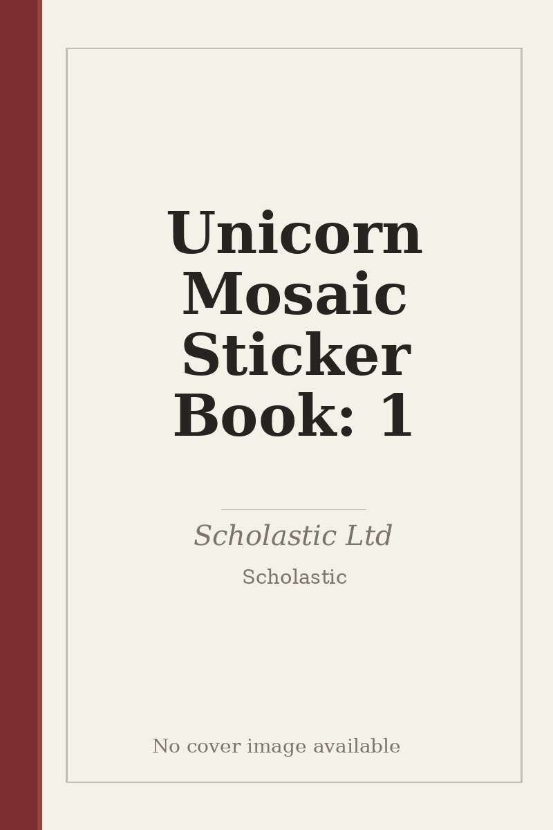 Unicorn Mosaic Sticker Book: 1 - no cover image available