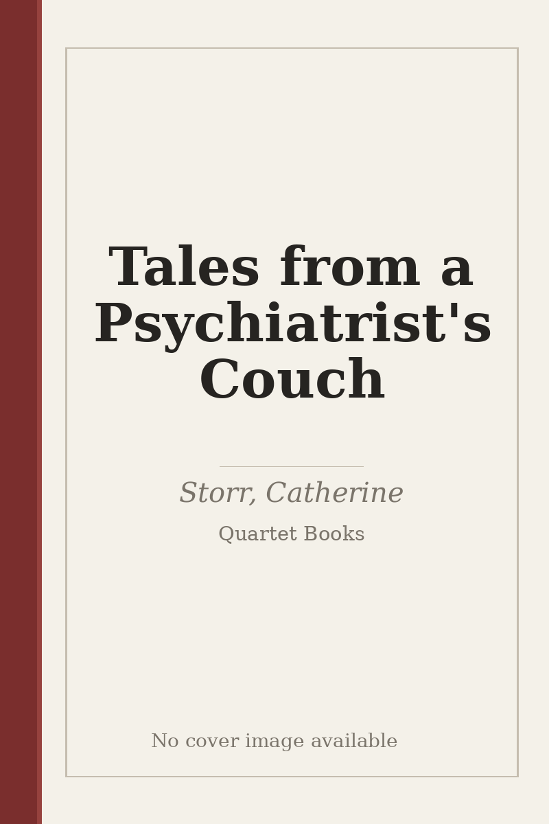 Tales from a Psychiatrist's Couch - no cover image available