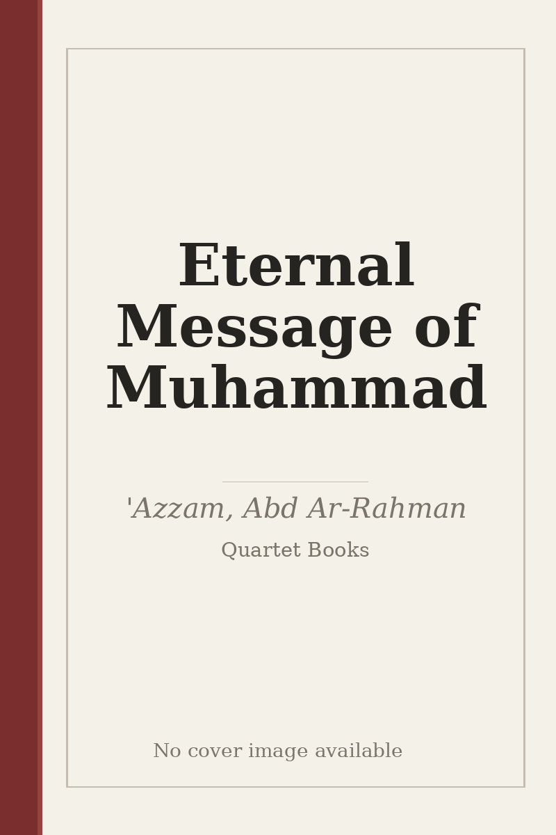 Eternal Message of Muhammad - no cover image available