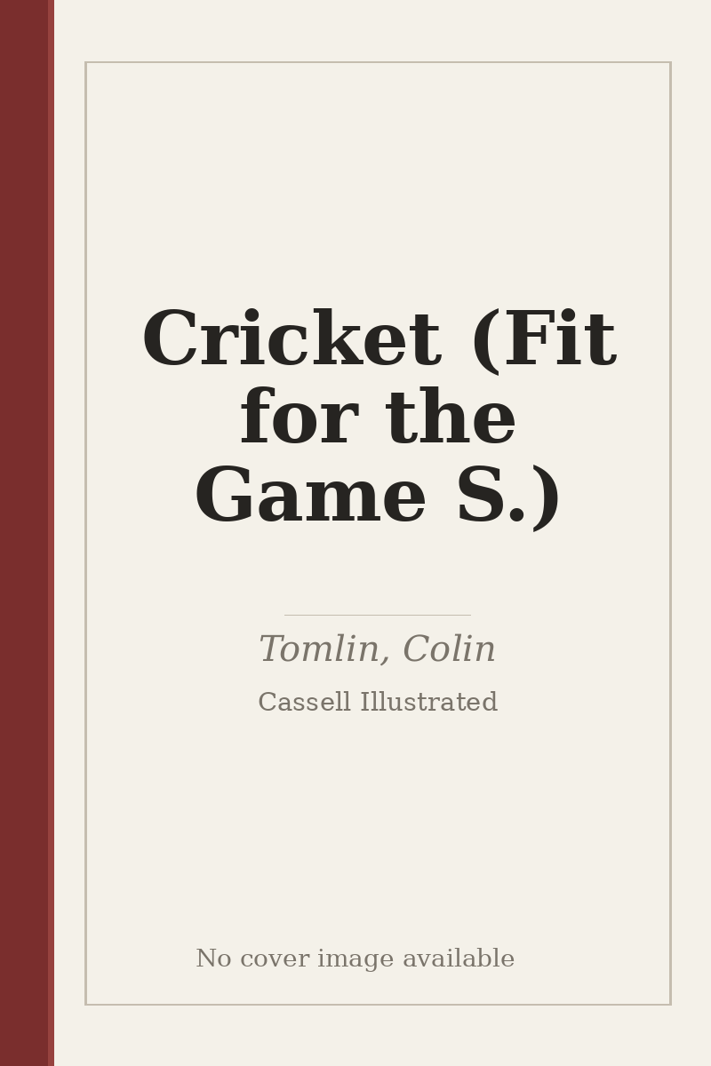 Cricket (Fit for the Game S.) - no cover image available