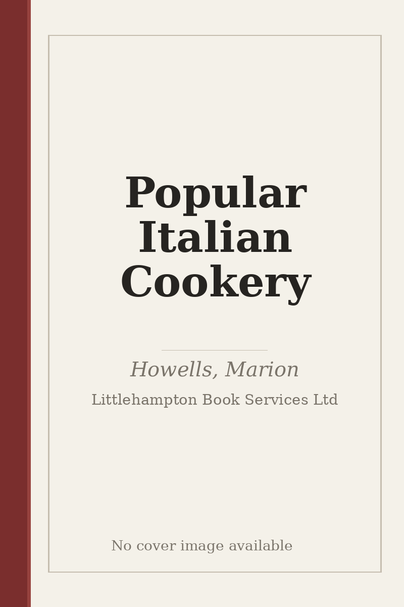 Popular Italian Cookery - no cover image available