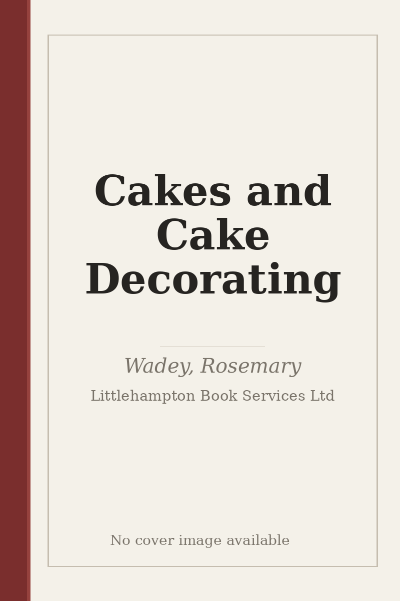 Cakes and Cake Decorating - no cover image available