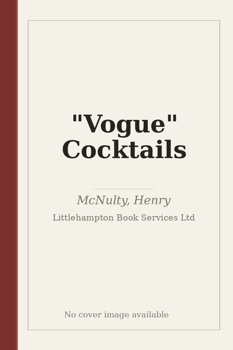 "Vogue" Cocktails - no cover image available