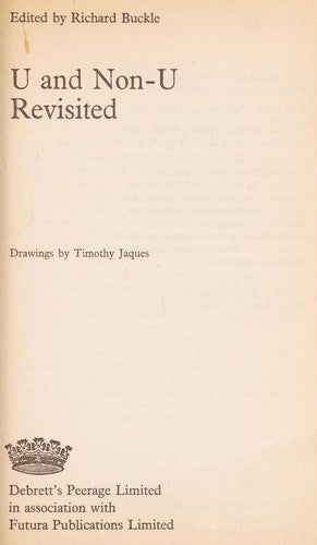 U and Non-U Revisited