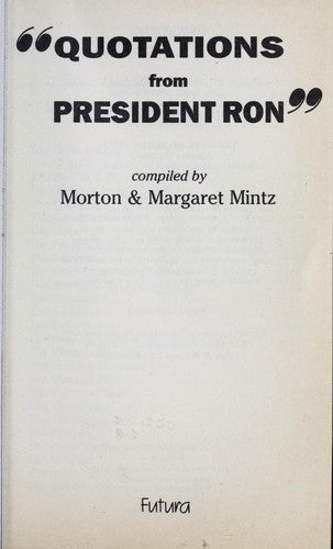 Quotations from president Ron