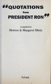 Quotations from president Ron