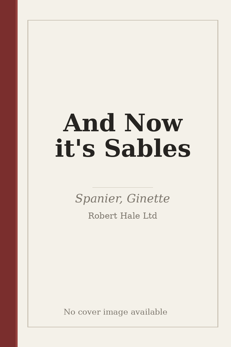 And Now it's Sables - no cover image available
