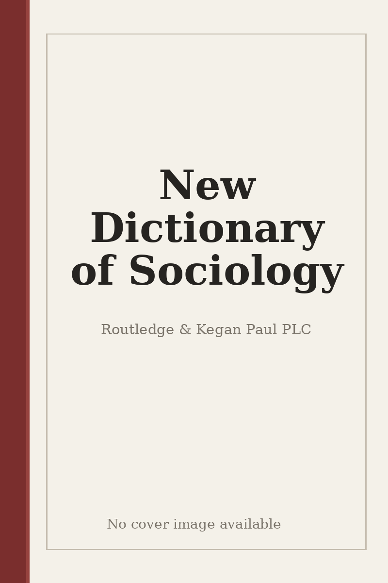 New Dictionary of Sociology - no cover image available