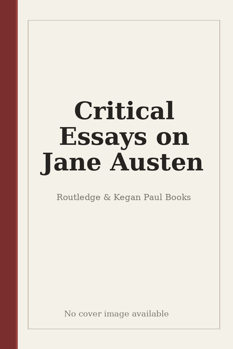 Critical Essays on Jane Austen - no cover image available