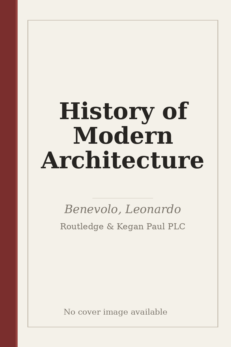 History of Modern Architecture - no cover image available