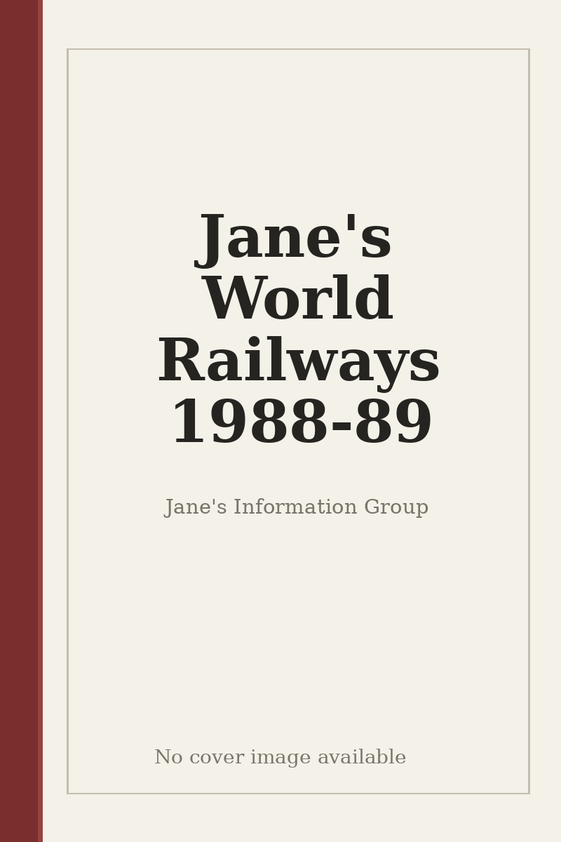 Jane's World Railways 1988-89 - no cover image available