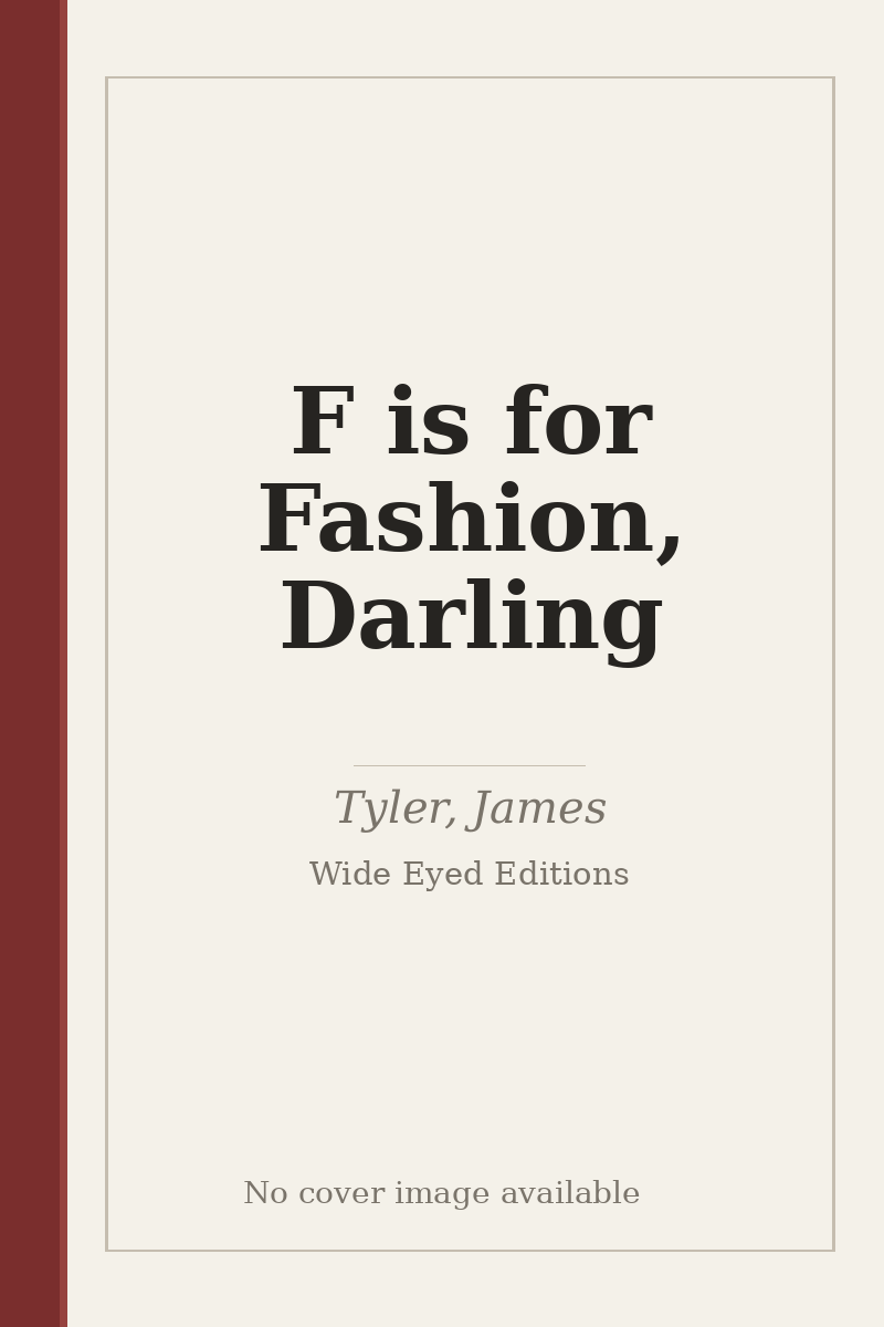 F is for Fashion, Darling - no cover image available