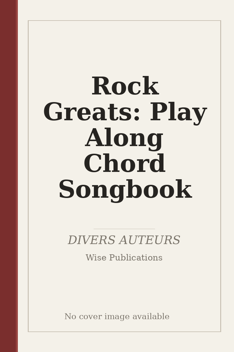 Rock Greats: Play Along Chord Songbook - no cover image available