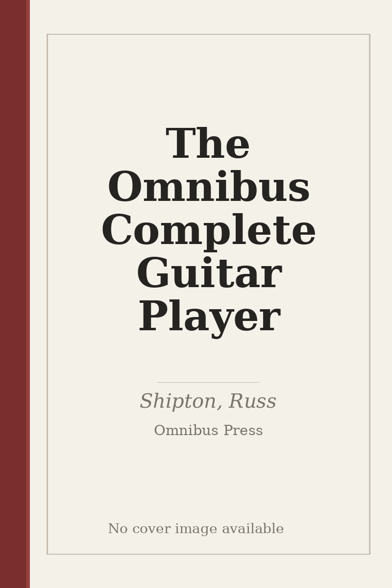 The Omnibus Complete Guitar Player - no cover image available