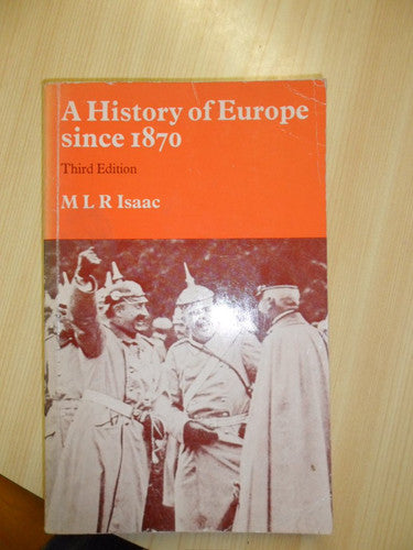 A History of Europe Since 1870