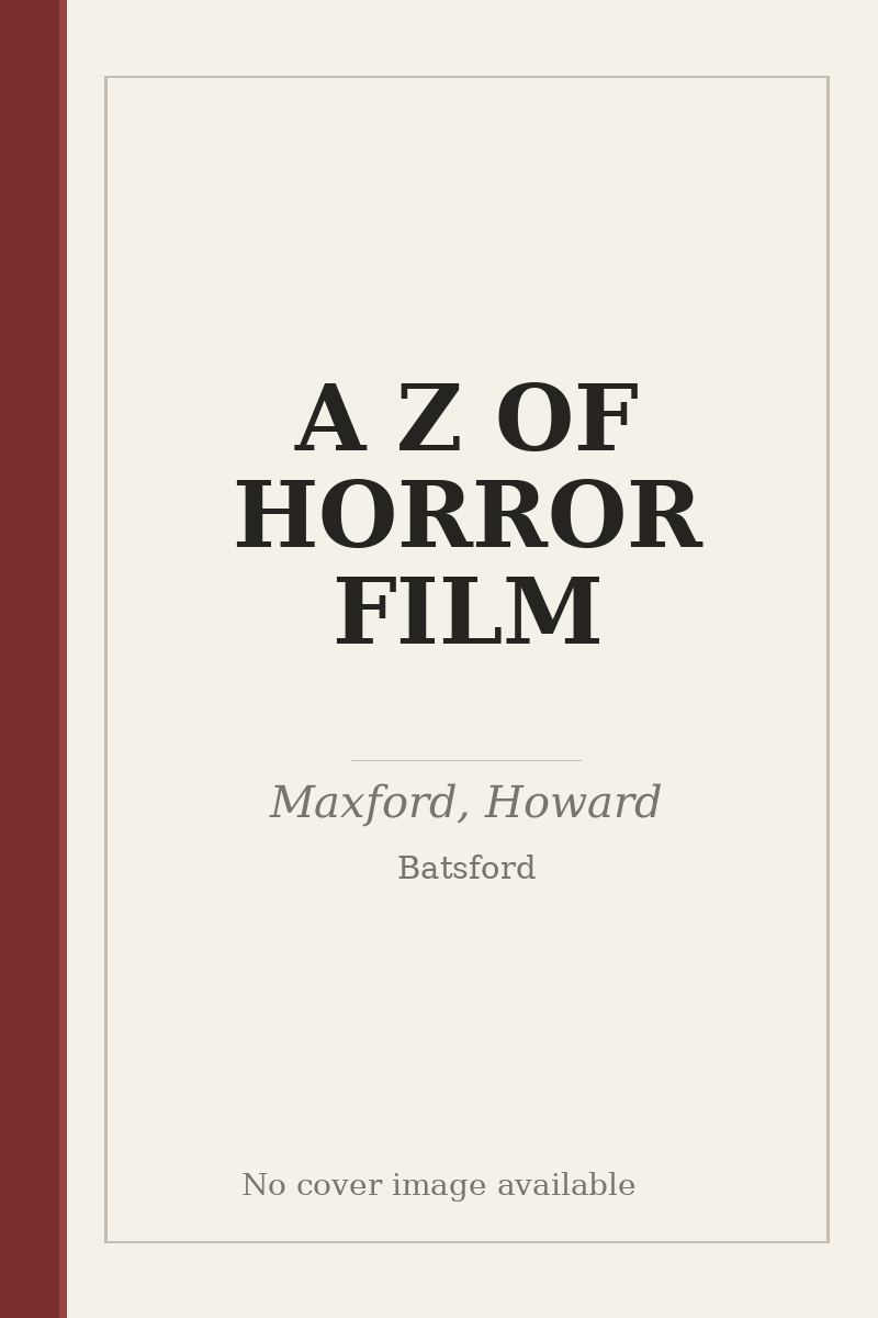 A Z OF HORROR FILM - no cover image available
