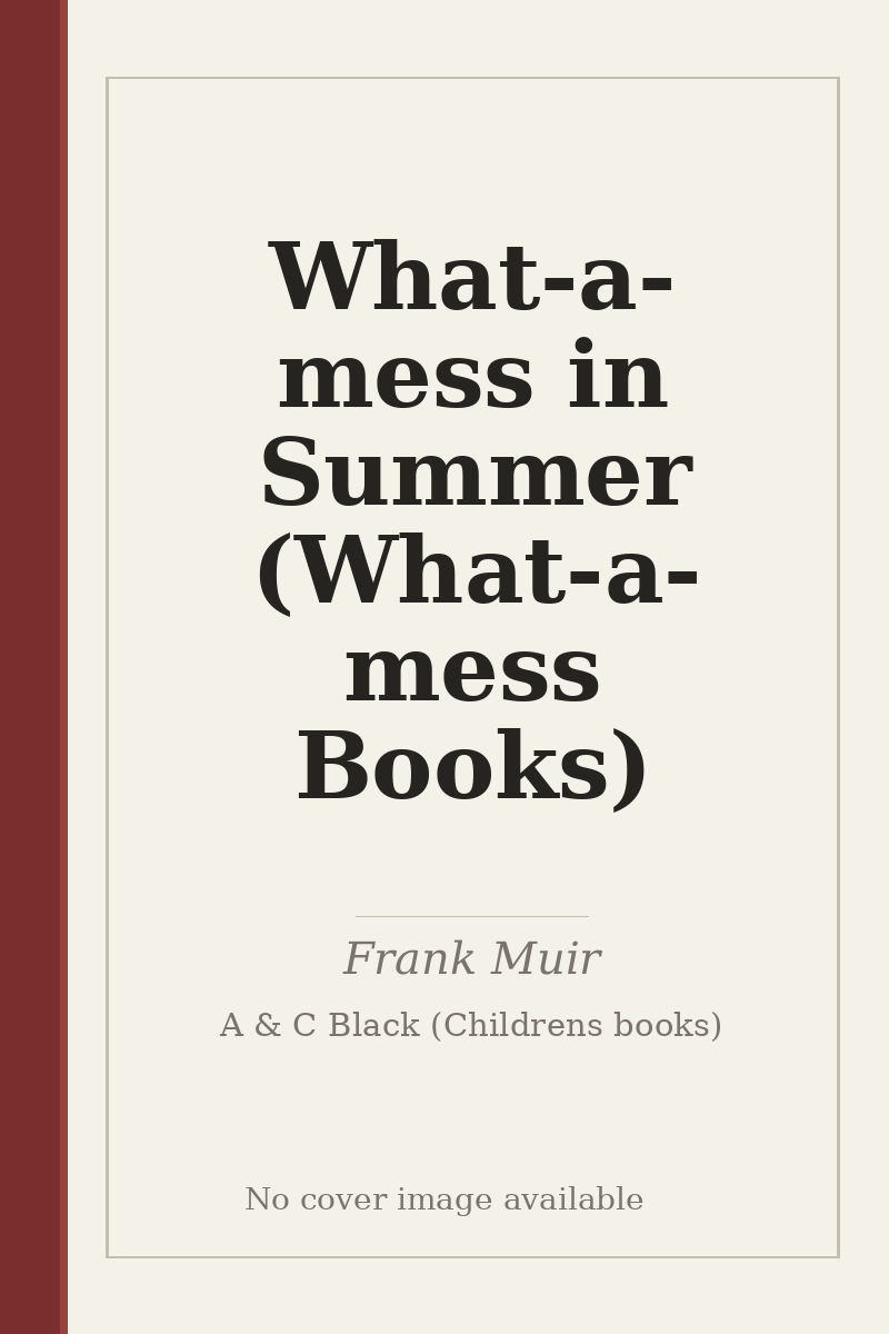 What-a-mess in Summer (What-a-mess Books) - no cover image available