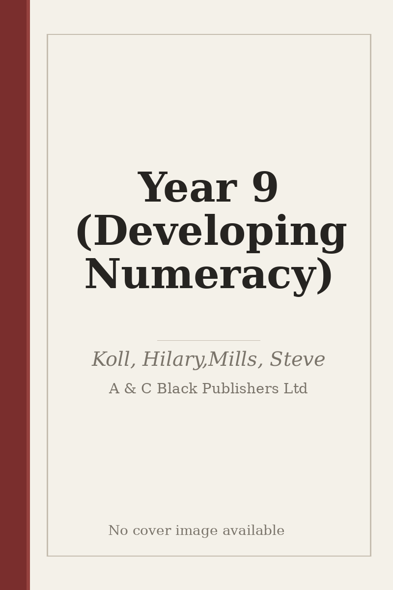 Year 9 (Developing Numeracy) - no cover image available