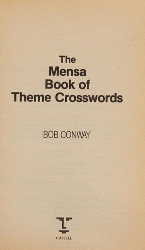 Mensa Crosswords