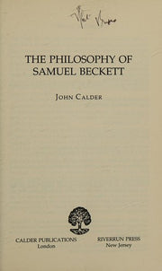 The Philosophy of Samuel Beckett